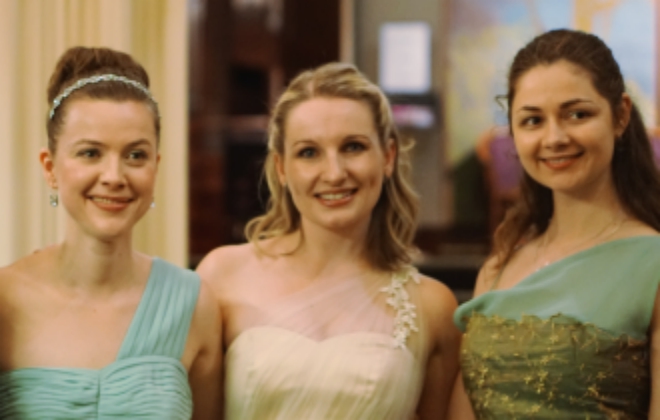 Emma Horwood, Alexandra Bollard and Marianna Grynchuk