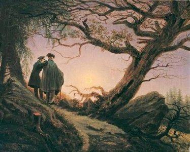 Two Men Contemplating the Moon, Caspar Friedrich